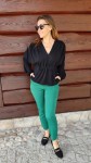 Eleganckie Spodnie typu Cygaretki zielone3.jpg