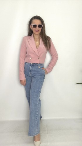 Krótka Damska Marynarka beż