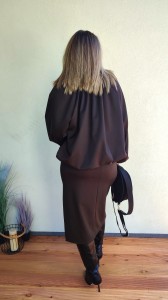 Bomberka oversize czekoladowa